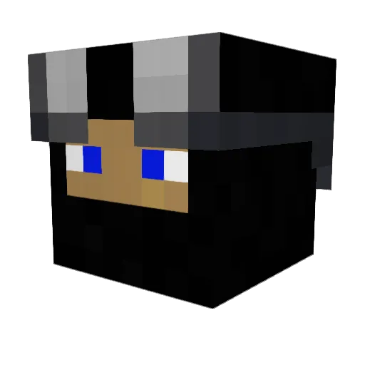 Greenzone15 Minecraft avatar head, 3D render
