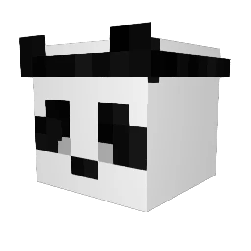 Greephin Minecraft avatar head, 3D render