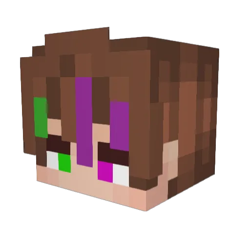Greer__ Minecraft avatar head, 3D render