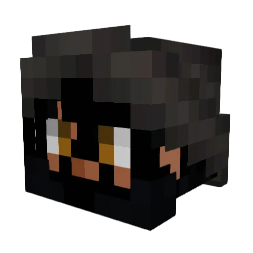 Greffz Minecraft avatar head, 3D render
