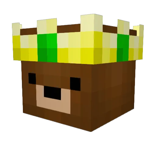 Grefixx Minecraft avatar head, 3D render
