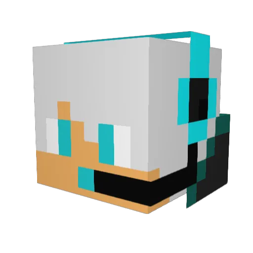 Greg700 Minecraft avatar head, 3D render