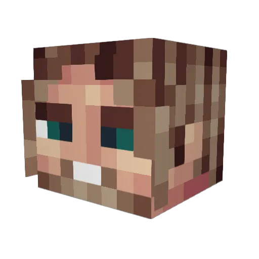 GregAlt1 Minecraft avatar head, 3D render