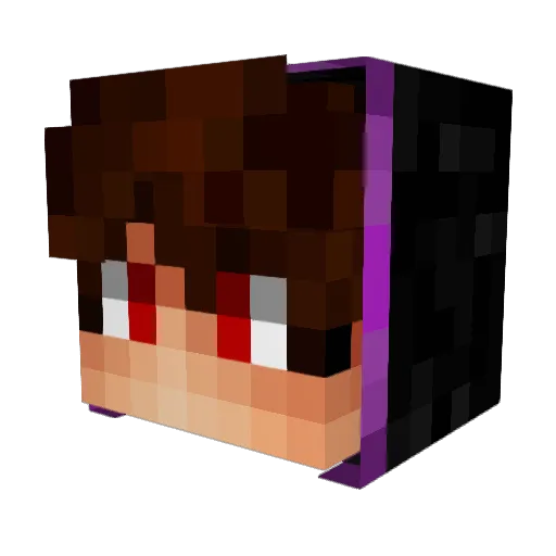 GregCor Minecraft avatar head, 3D render