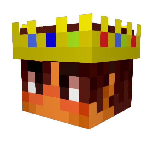 GregGD Minecraft avatar head, 3D render