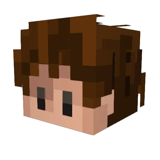 GregOrWhat Minecraft avatar head, 3D render