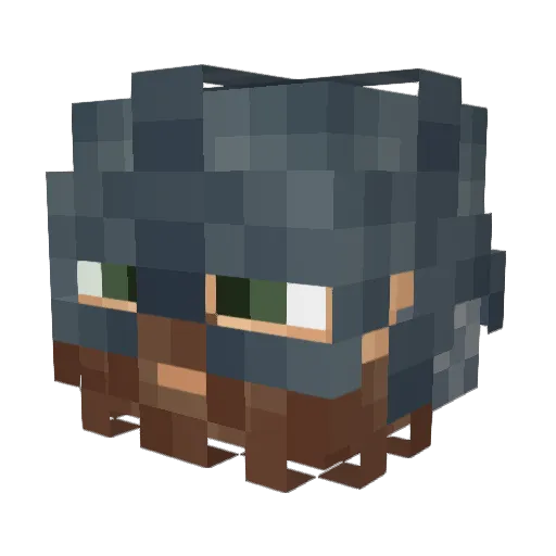 GregPed Minecraft avatar head, 3D render