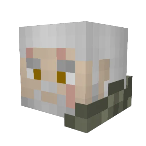 GregRainor Minecraft avatar head, 3D render