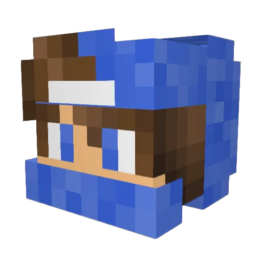 GregReflex Minecraft avatar head, 3D render