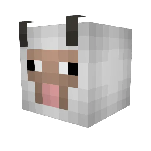 GregRulzOk Minecraft avatar head, 3D render