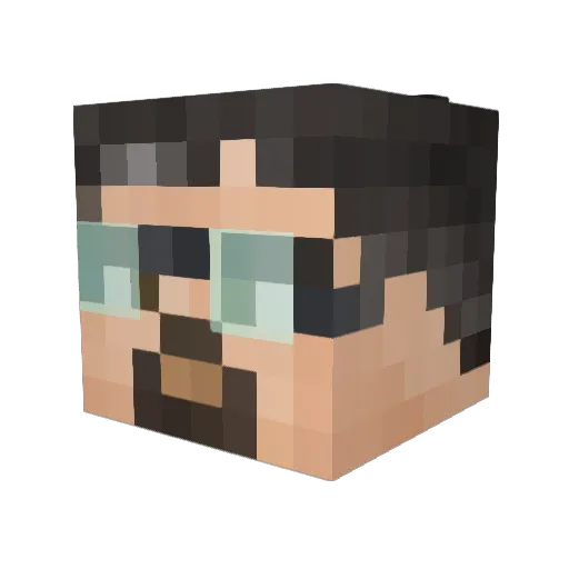 GregToBe Minecraft avatar head, 3D render