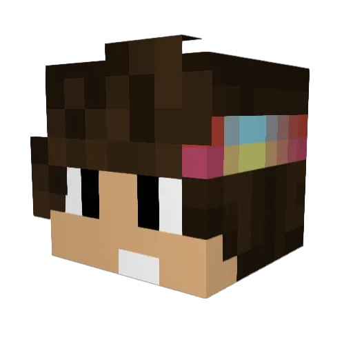 GregXOreo Minecraft avatar head, 3D render