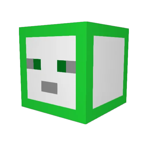 Greg_2001 Minecraft avatar head, 3D render
