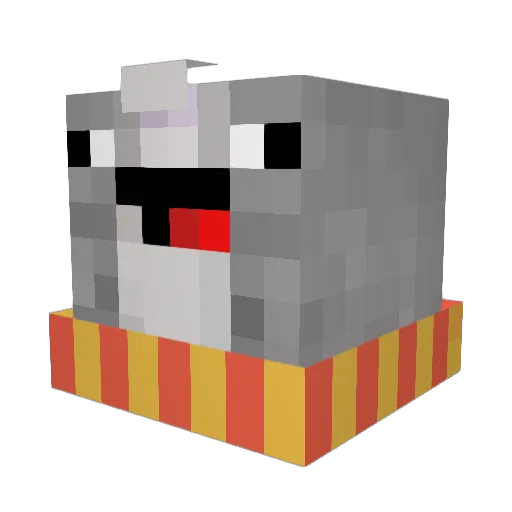 Greg_House_MD Minecraft avatar head, 3D render