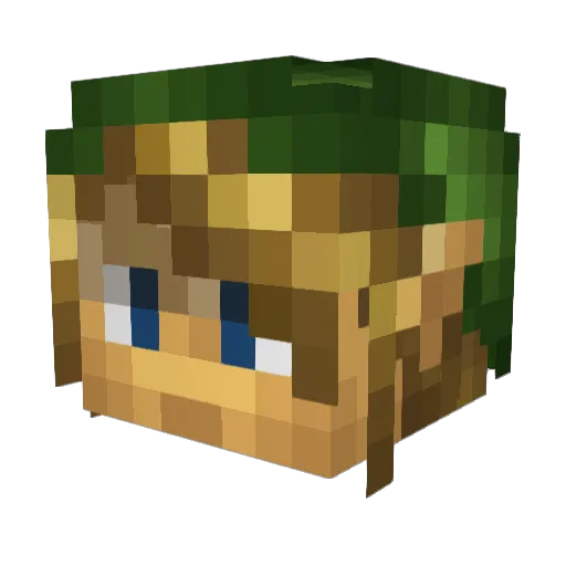 Greg_KM Minecraft avatar head, 3D render