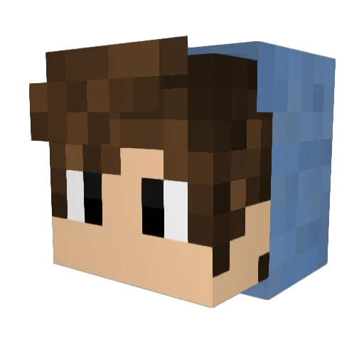Greg_TF Minecraft avatar head, 3D render