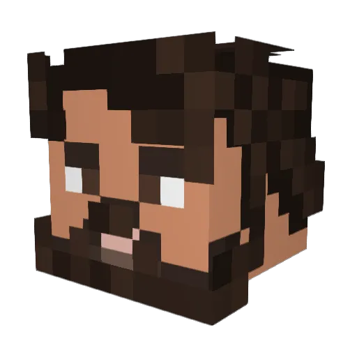 Greg_Wonder Minecraft avatar head, 3D render