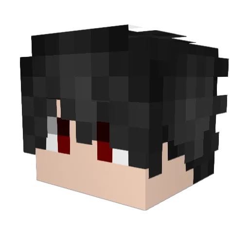 Gregda Minecraft avatar head, 3D render