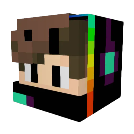 Gregdu124 Minecraft avatar head, 3D render