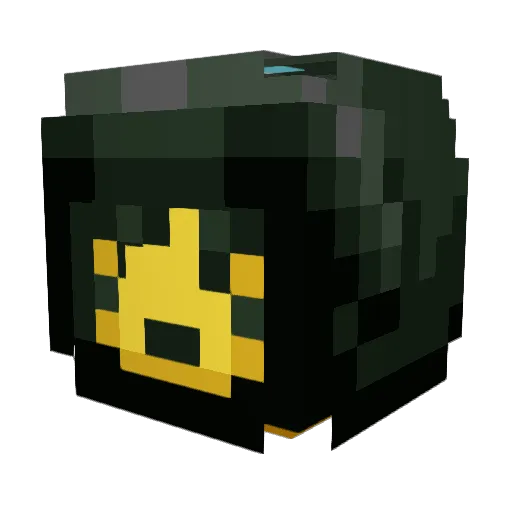 Greggorek Minecraft avatar head, 3D render