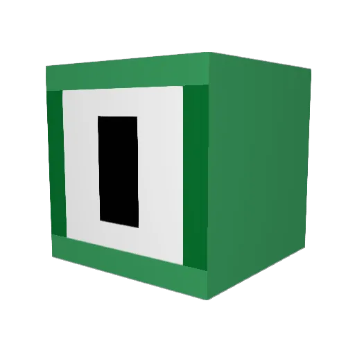 Greghor Minecraft avatar head, 3D render