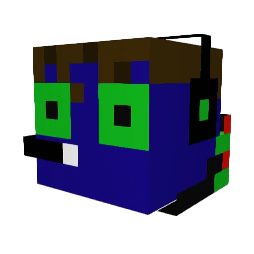 Grego5445 Minecraft avatar head, 3D render