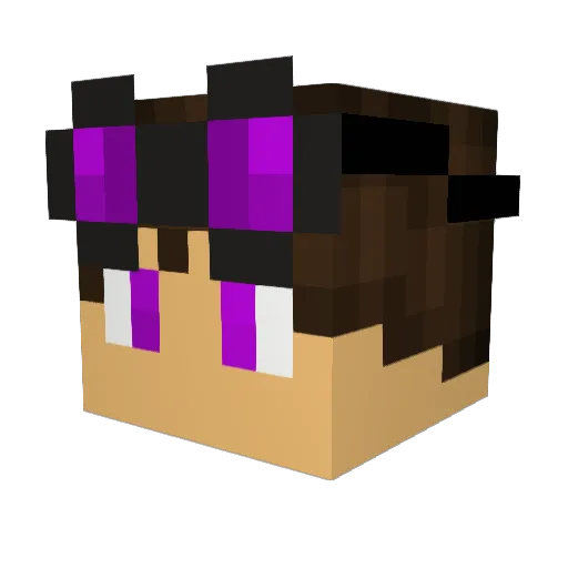 GregoDax Minecraft avatar head, 3D render