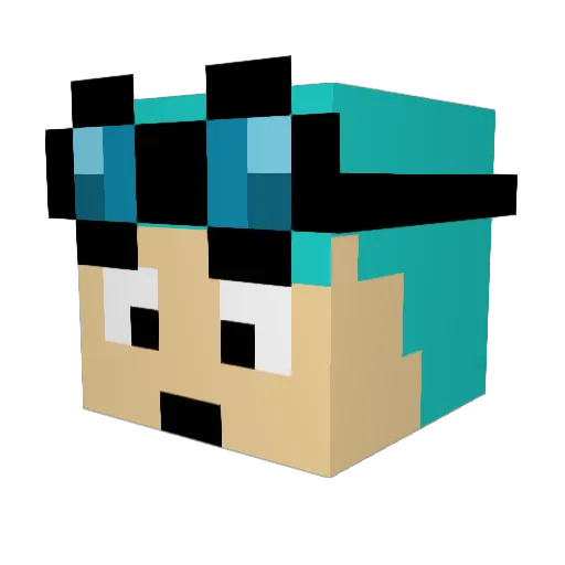 Gregor_ Minecraft avatar head, 3D render