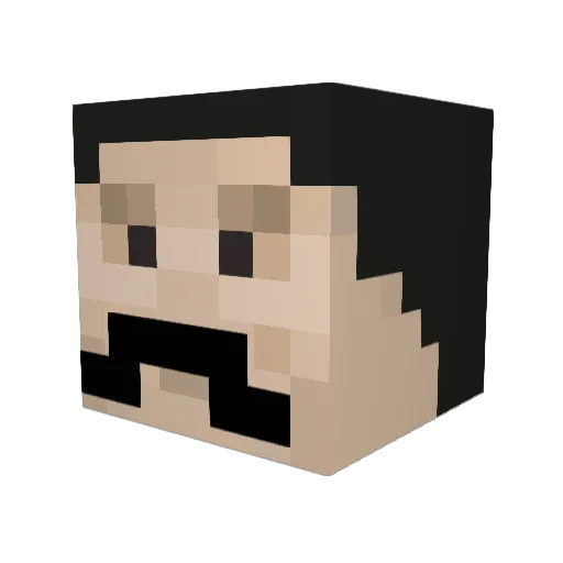 Gregoravich Minecraft avatar head, 3D render