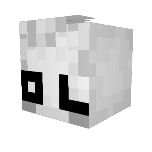Gregoriah67 Minecraft avatar head, 3D render