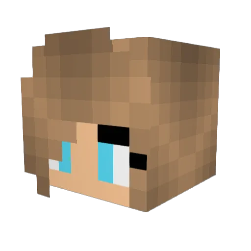 GregorioV7 Minecraft avatar head, 3D render
