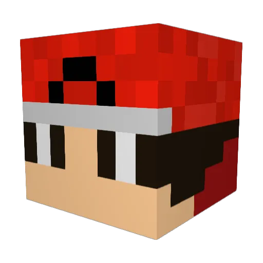 Gregoris Minecraft avatar head, 3D render