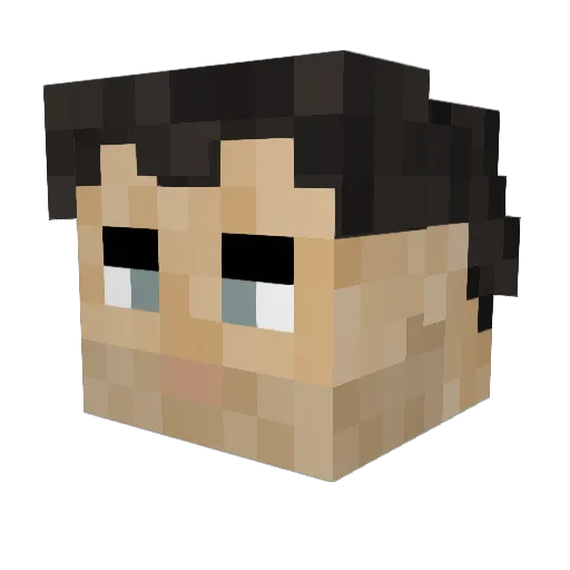 Gregoriyevich Minecraft avatar head, 3D render