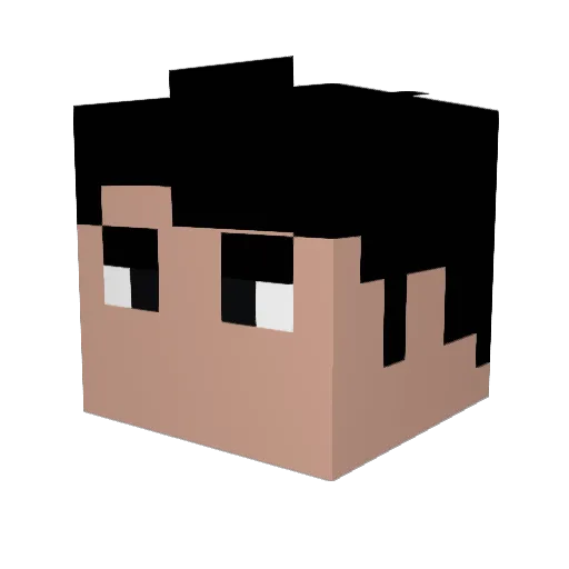 Gregory2kk Minecraft avatar head, 3D render