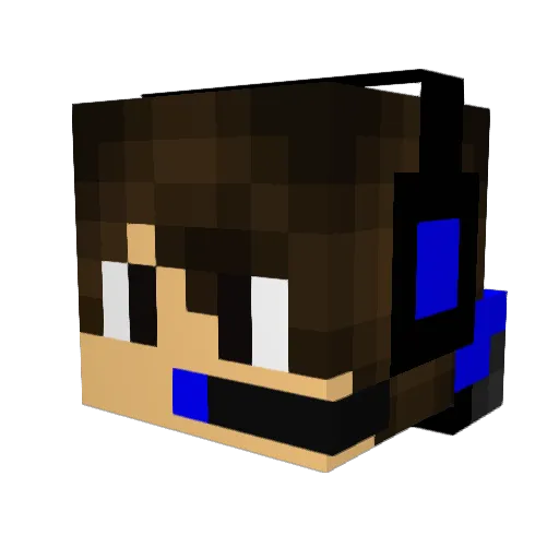 Gregory417 Minecraft avatar head, 3D render