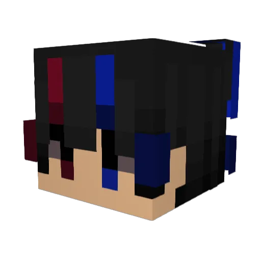 GregoryDevil Minecraft avatar head, 3D render