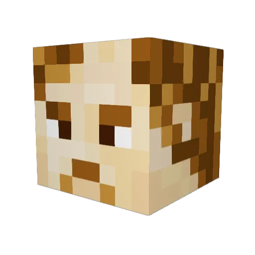 GregoryEliseev Minecraft avatar head, 3D render