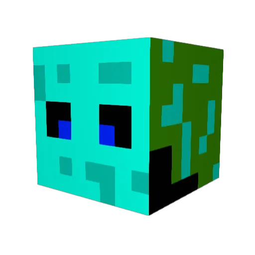 Gregory_5 Minecraft avatar head, 3D render