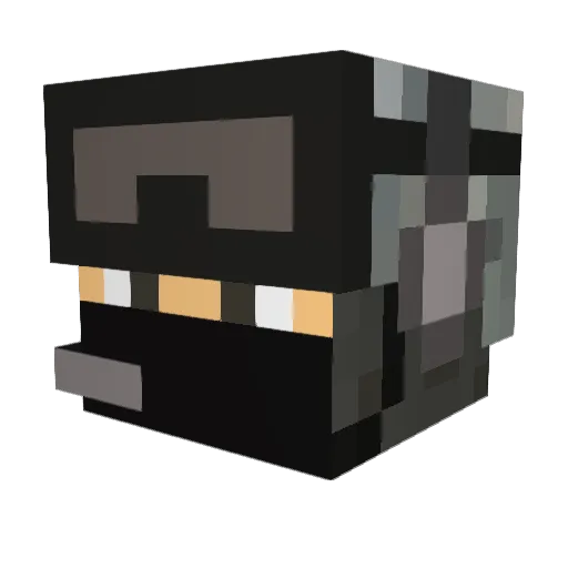 Gregosowy Minecraft avatar head, 3D render