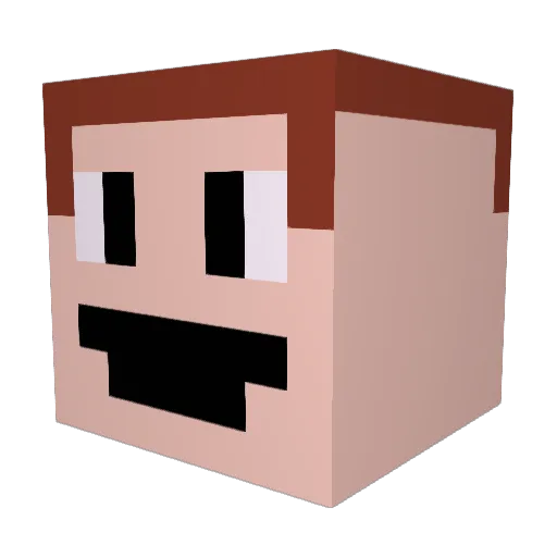 Gregoyrthegreat Minecraft avatar head, 3D render