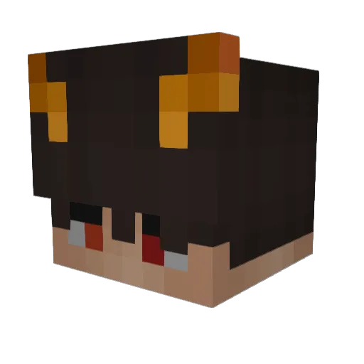 Gregsome Minecraft avatar head, 3D render