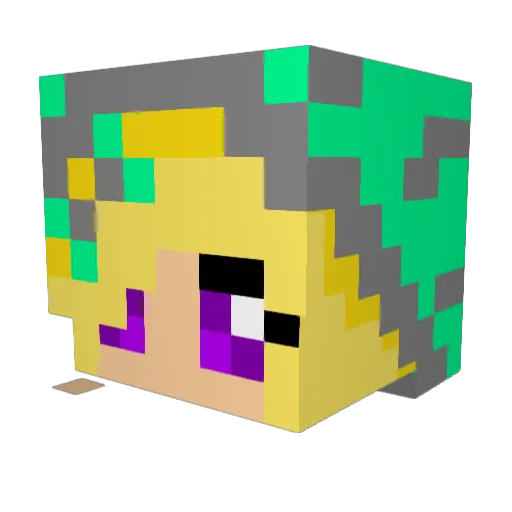 Greiff1337 Minecraft avatar head, 3D render