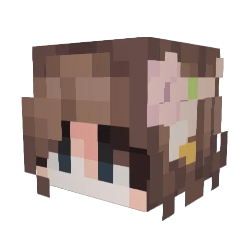 GreighLynn Minecraft avatar head, 3D render