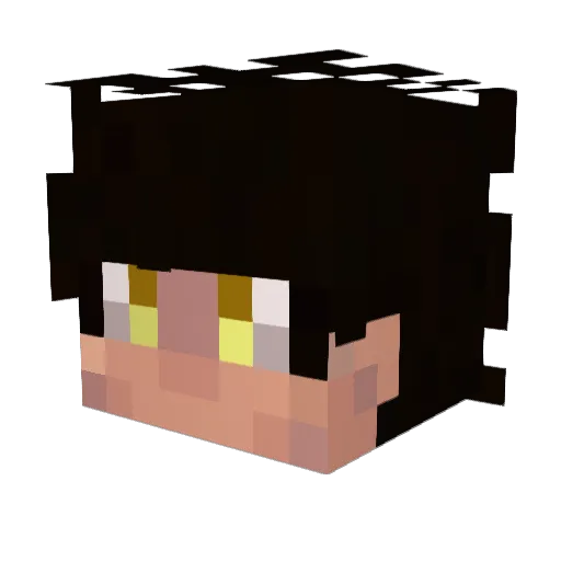 Greimers Minecraft avatar head, 3D render