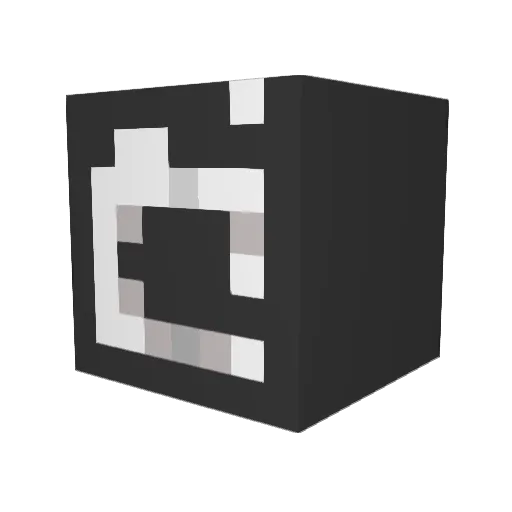 Grejang Minecraft avatar head, 3D render