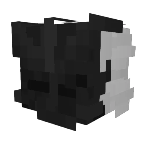Grejfrutek Minecraft avatar head, 3D render