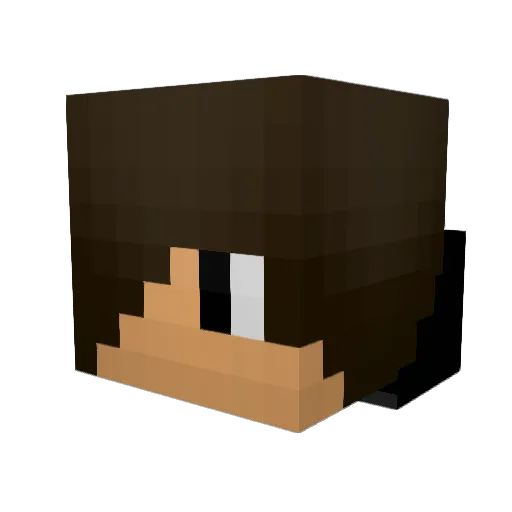 Gremad Minecraft avatar head, 3D render
