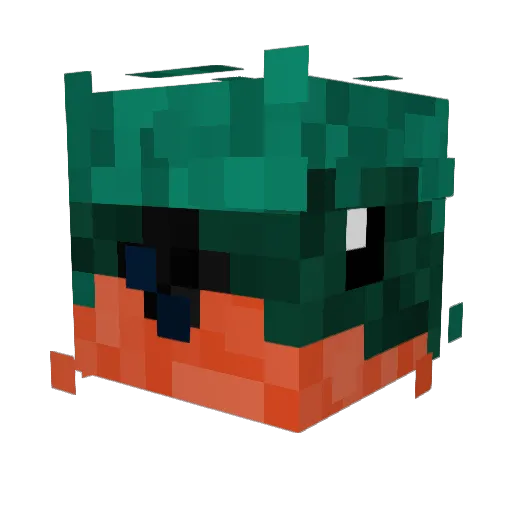 Gremlin10 Minecraft avatar head, 3D render