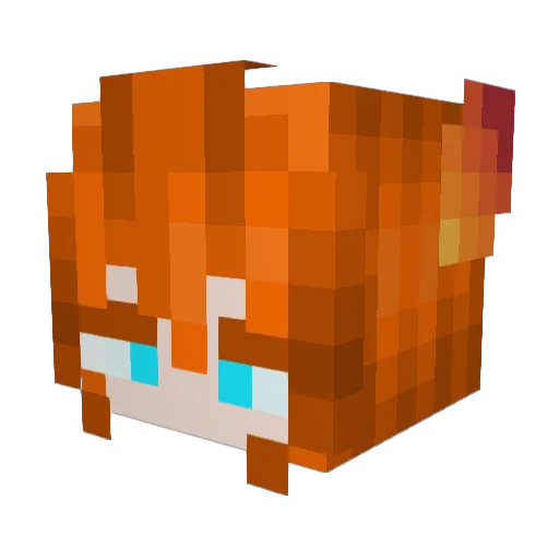 Gremlin_Kid Minecraft avatar head, 3D render
