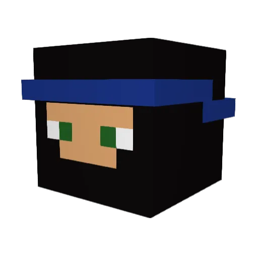 GremlinsWorld Minecraft avatar head, 3D render